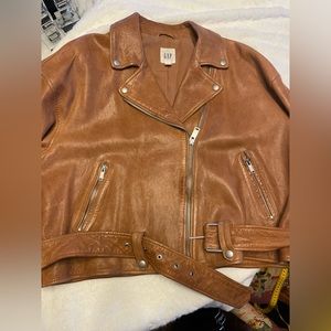 Gap leather moto jacket